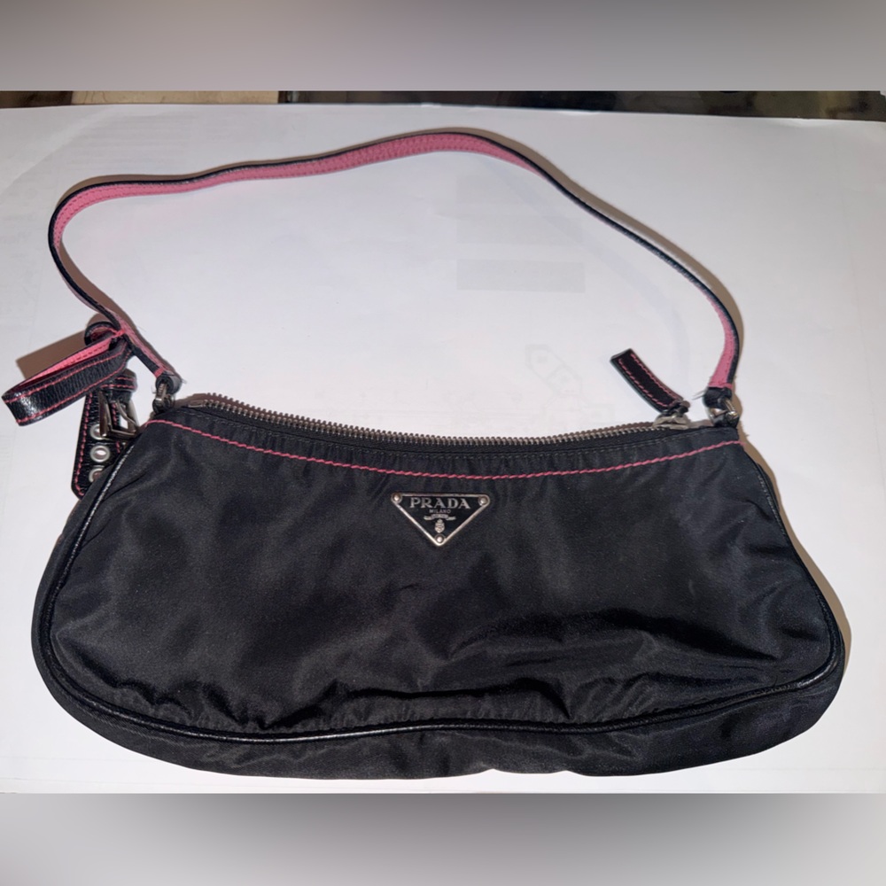Prada Black and Pink Mini Bag